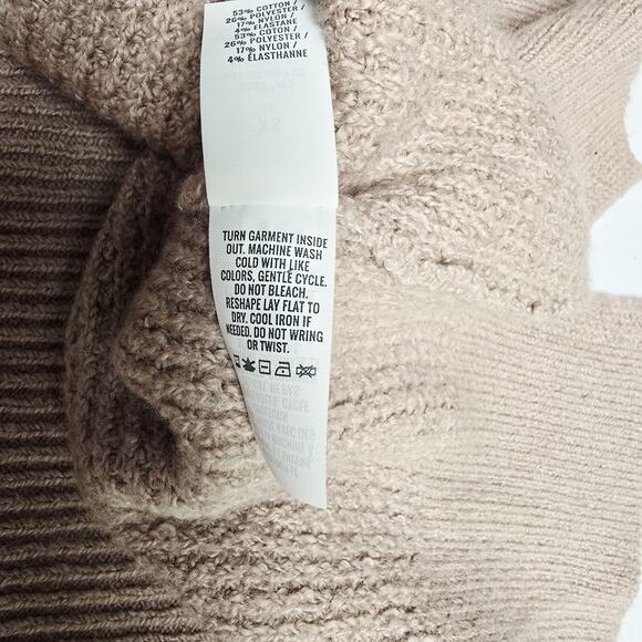 Aerie Sweater X-Small Womens Thermal Hooded Cozy Up Pullover Gray Waffle Stretch - Picture 10 of 12